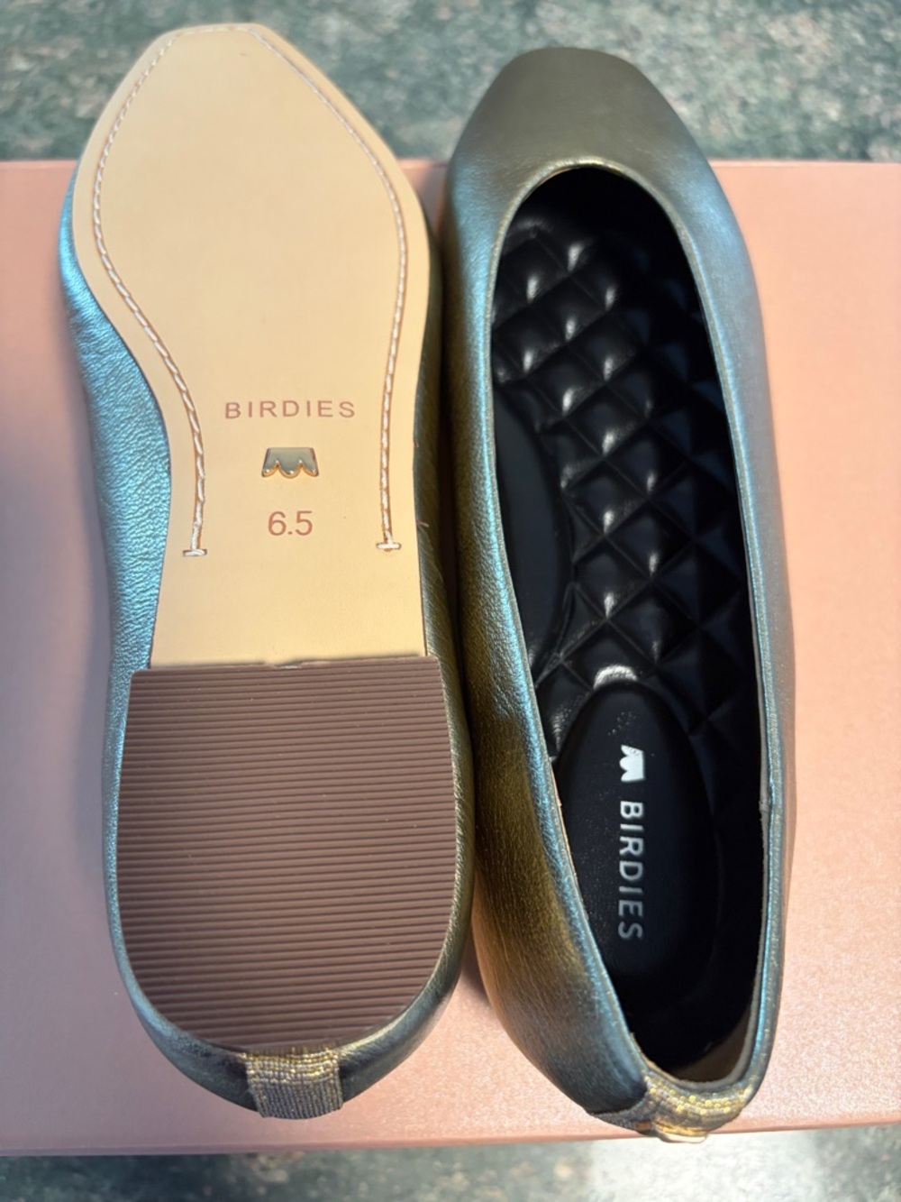NWT Birdies Metallic Crane ballet Flats!⭐️ - Picture 6 of 8